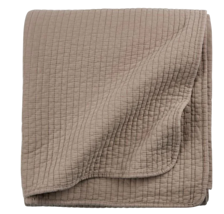 Плед стеганный 130x180 см Темно-песочный (c6545285)