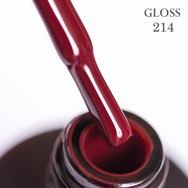 Гель-лак GLOSS 214 11 мл Спелая вишня (5359)