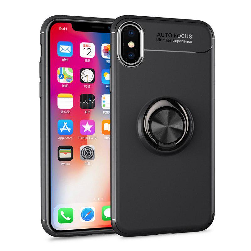 Чехол с кольцом Auto Focus для iPhone XS Max Black (08550-2B)