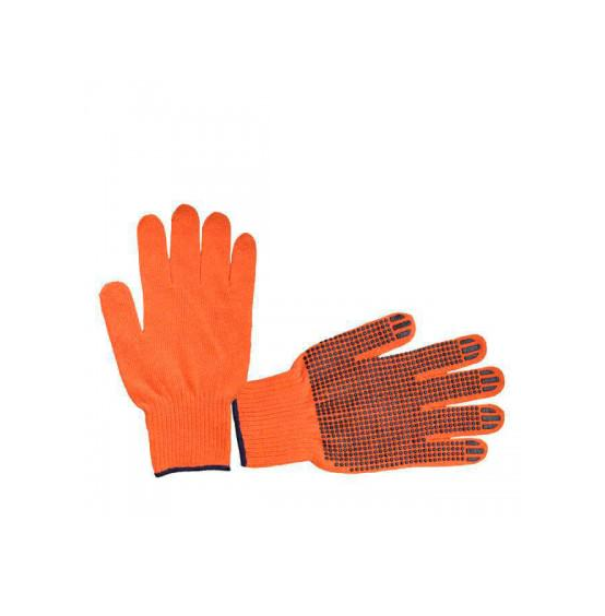 Рукавичка бавовняна с точковим ПХВ покриттям Intertool SP-0131W 240 пар