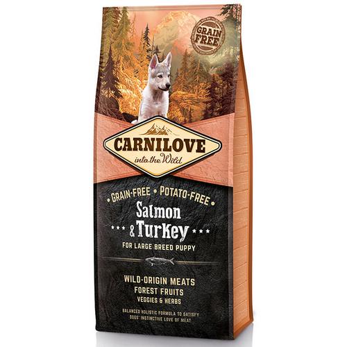 Корм для собак сухой Carnilove Puppy Large Breed Salmon and Turkey с лососем и индейкой 1,5 кг