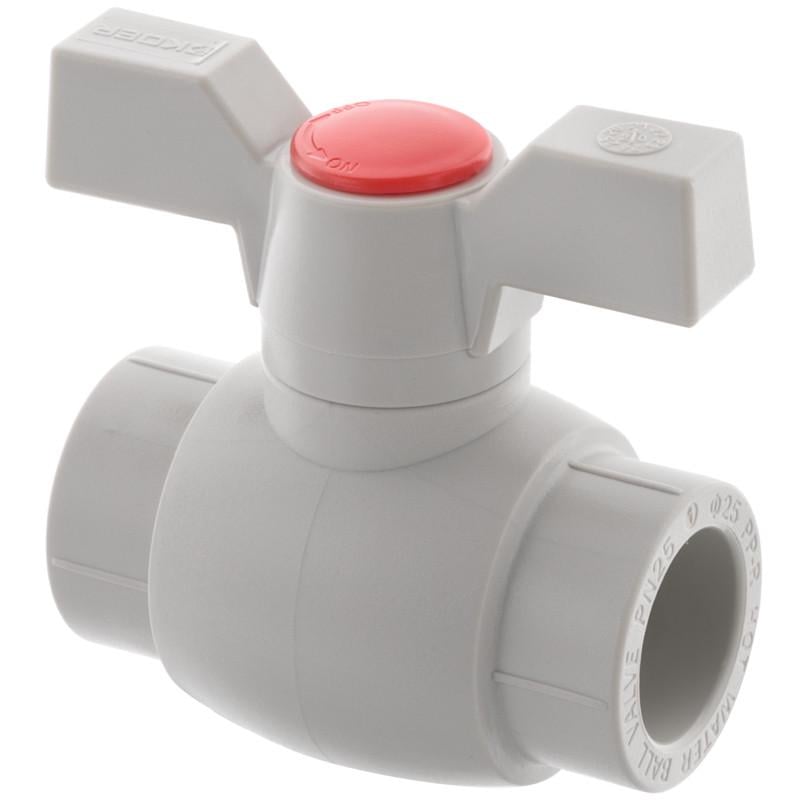 Кран шаровой KOER K0182.PRO PPR КШ бабочка для горячей воды 25 (KP0235)