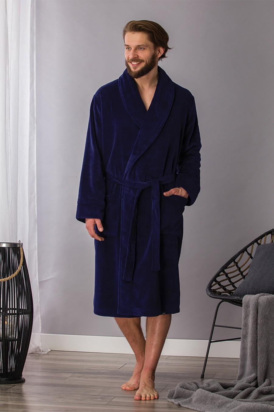 Халат Key р. 48/50 M/L Темно-синій (75270)