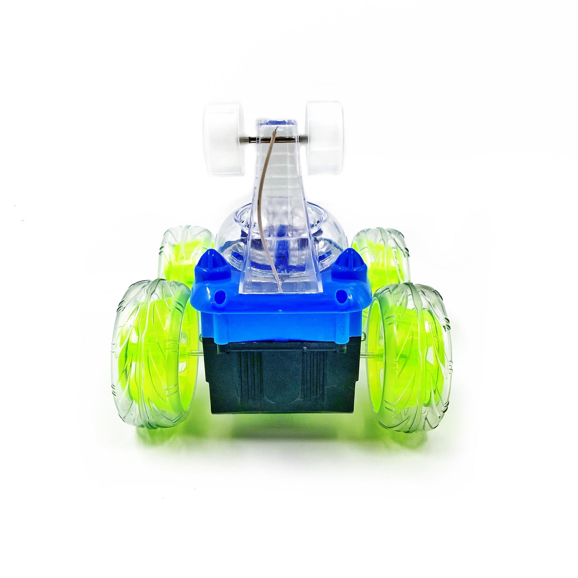 Машинка перевертыш музыкальная Jia Yue Toys на радиоуправлении 18 см 4,8 В Разноцветный (95048) - фото 6