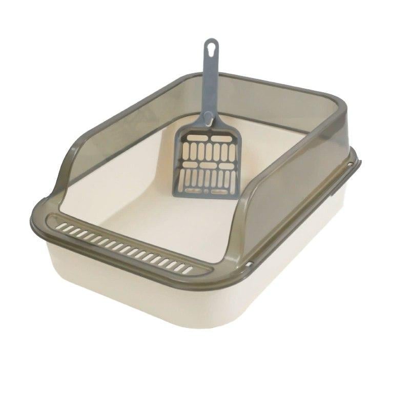 Лоток для кошек Taotaopets 221120 с лопаткой 40х28х16 см Beige (28525278)