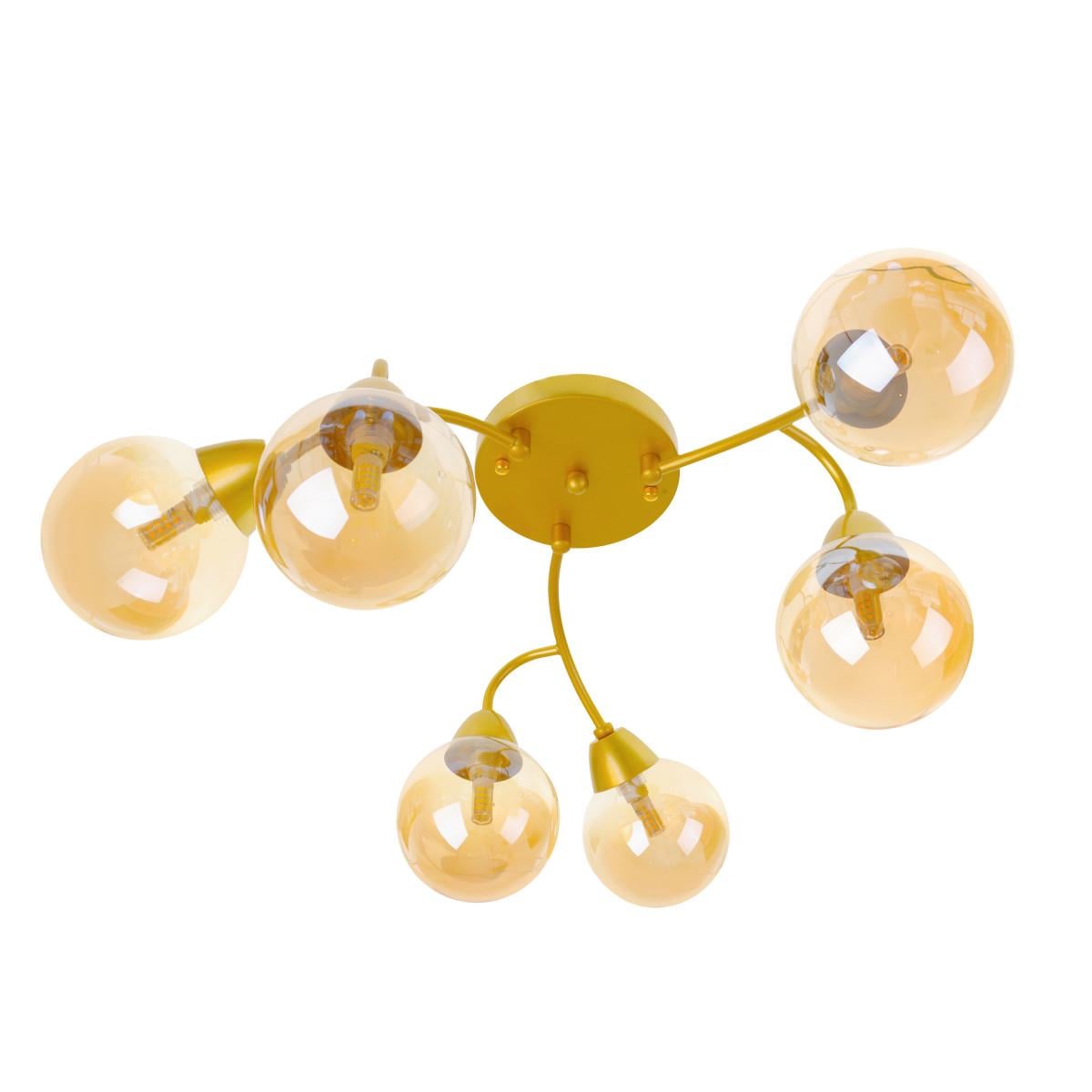 Люстра на 6 лампочек лофт Brille BR-01 627C/6 G9 G