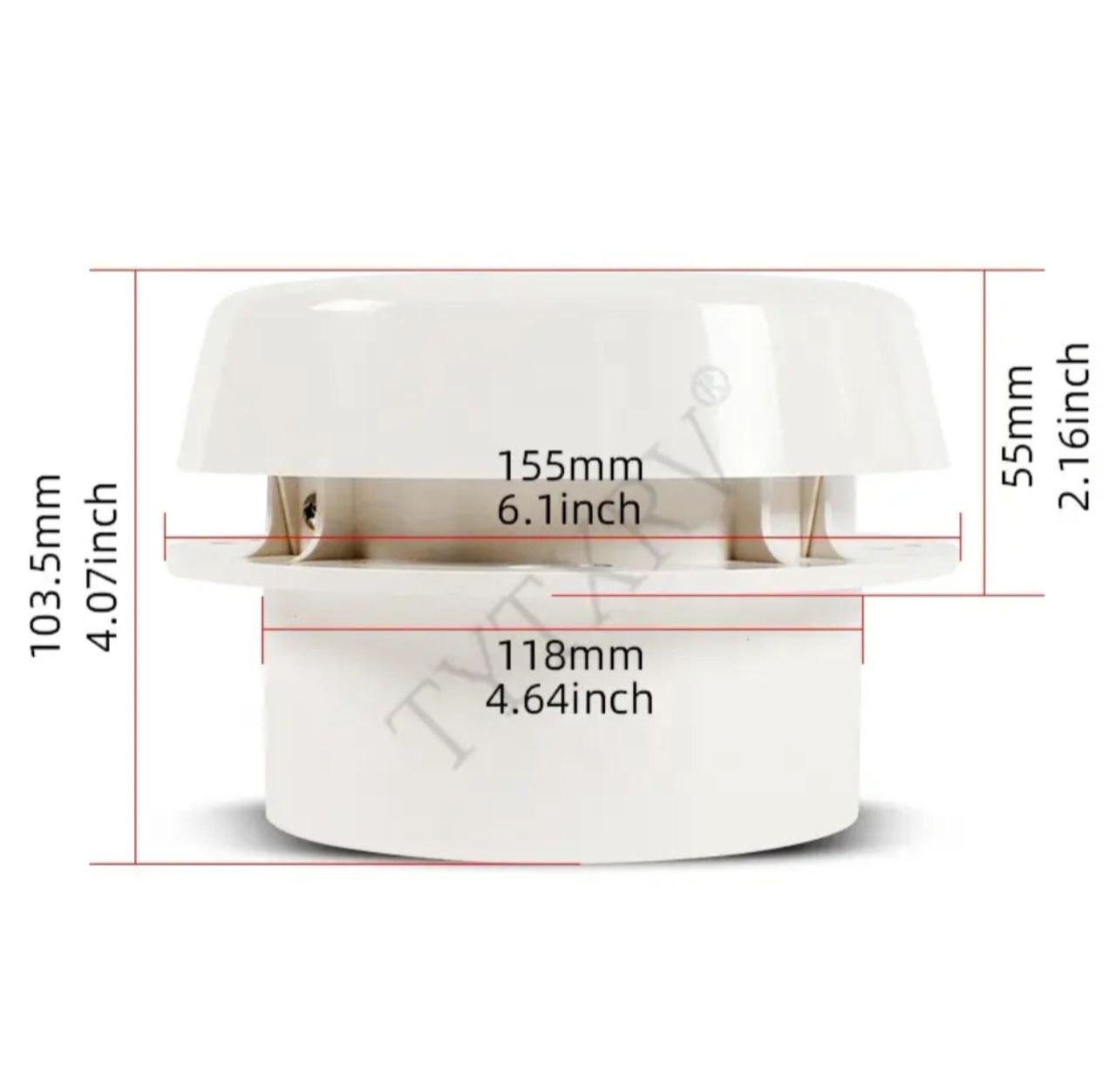 Вентилятор кузова авто 12 В стельовий Білий (27785253) - фото 4 Вентилятор кузова авто 12 В стельовий Білий (27785253) - фото 4