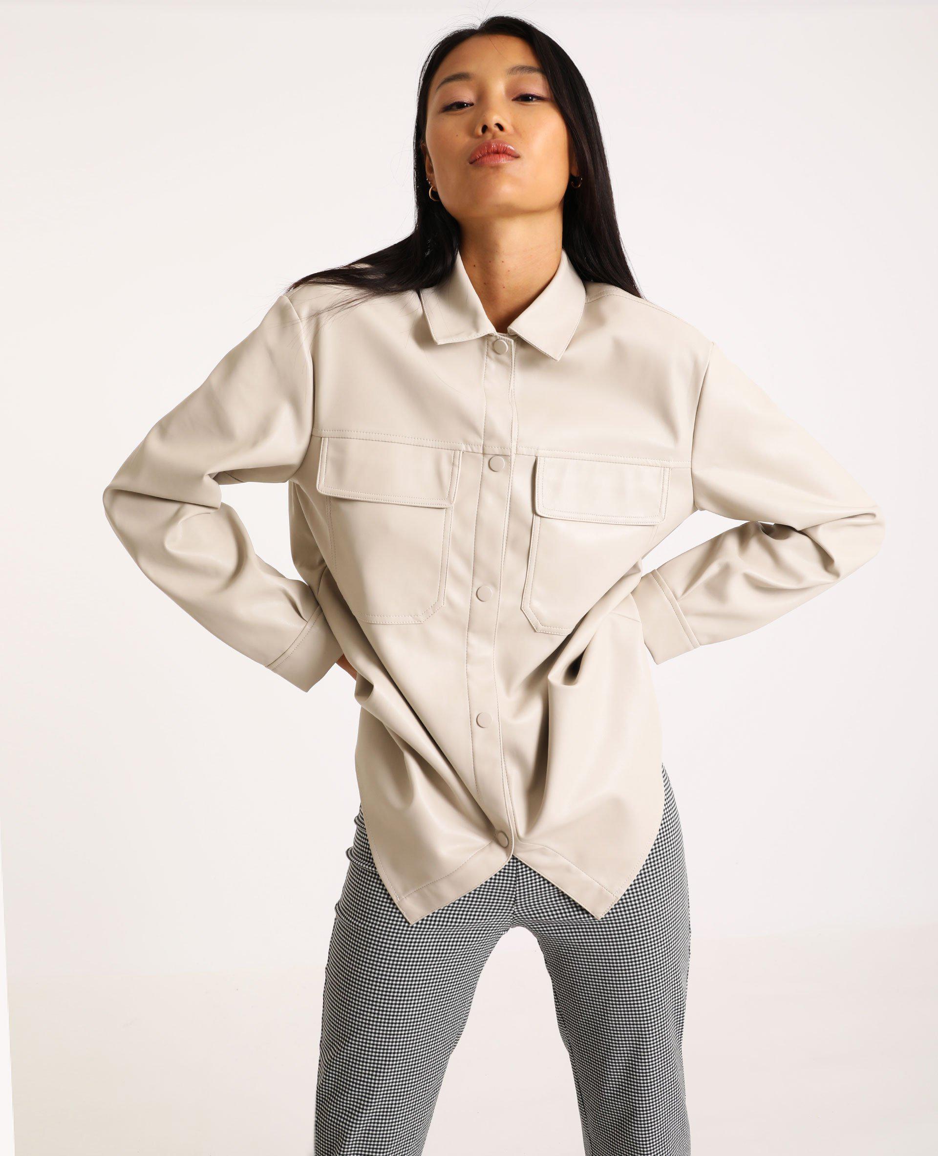 Куртка сорочка S Бежевий (8987032wer) - фото 5 Куртка сорочка S Бежевий (8987032wer) - фото 5