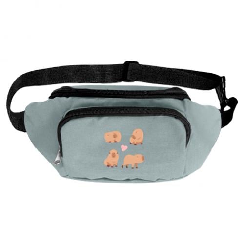 Поясная сумка-бананка Семейка капибар Серый (13528681-4-185206) Поясная сумка-бананка Семейка капибар Серый (13528681-4-185206)