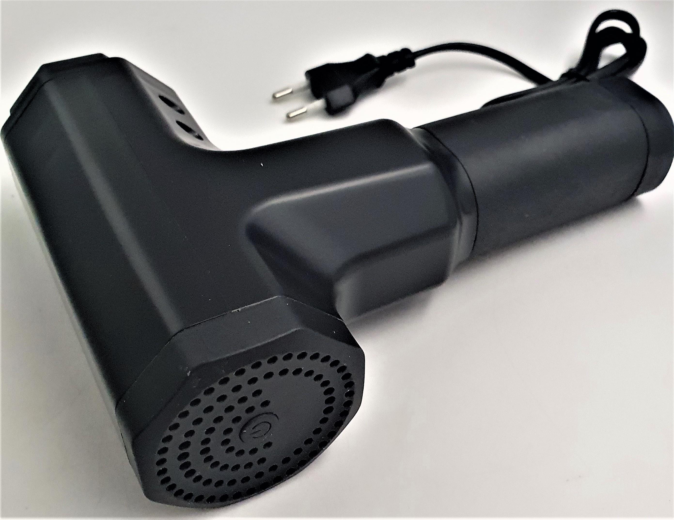 Массажер для тела ручной Fascial Gun RF-709 220V 4 насадки Черный - фото 4
