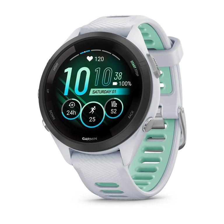 Смарт-годинник Garmin Forerunner 265S Black Bezel with Whitestone Case and Whitestone/Neo Tropic S Band (010-02810-04/14/54) Смарт-годинник Garmin Forerunner 265S Black Bezel with Whitestone Case and Whitestone/Neo Tropic S Band (010-02810-04/14/54)