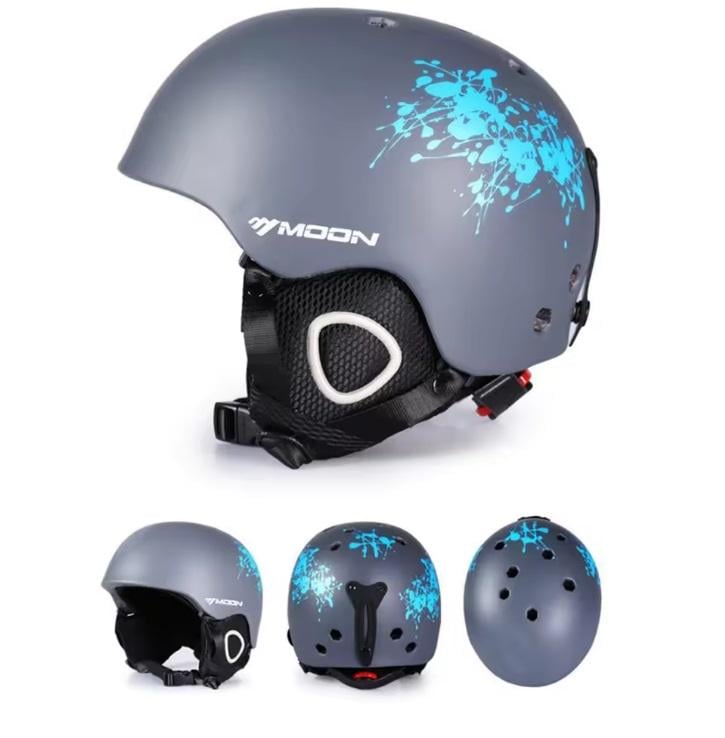 Шлем лыжный Moon L Чирий/Голубой (ШГ-9004-3)
