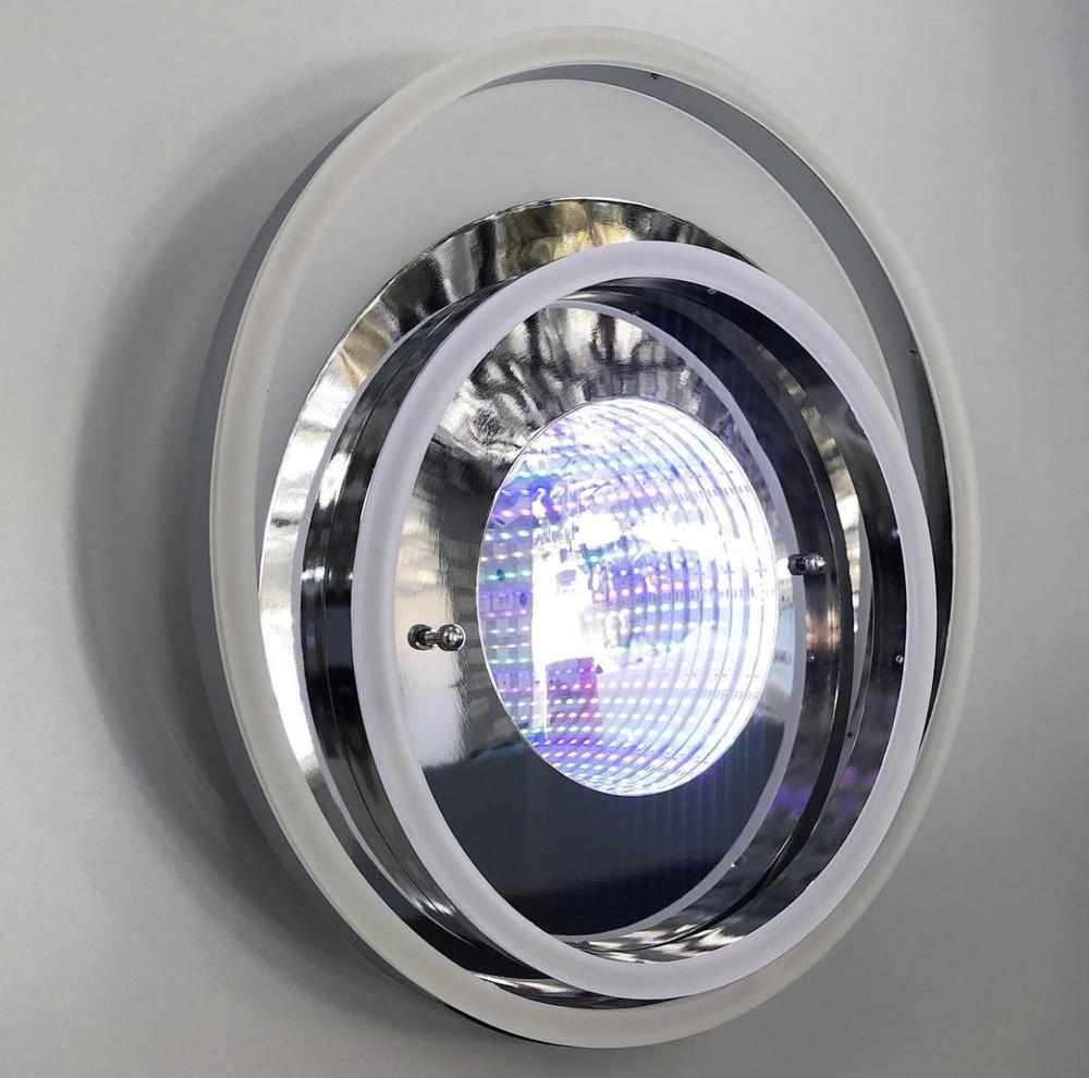 Люстра світлодіодна з 3D ефектом (A 55011/2S+LED 3D Ch)