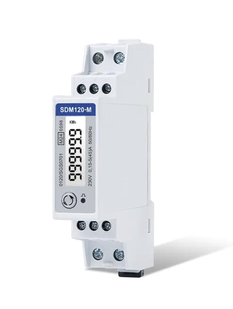 Лічильник модульний EASTRON 230V AC з RS485 Modbus RTU 45A CL.1 (SDM120M) Лічильник модульний EASTRON 230V AC з RS485 Modbus RTU 45A CL.1 (SDM120M)