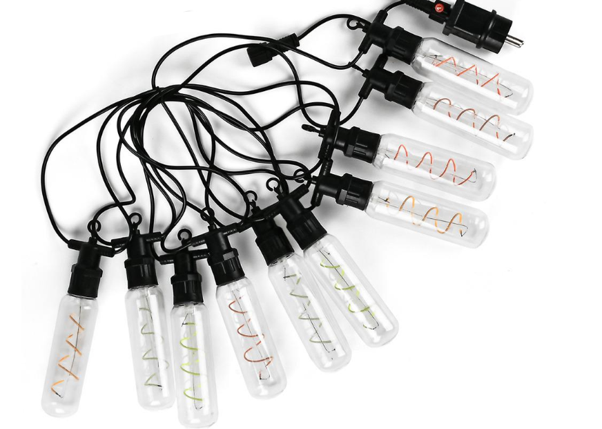 Гирлянда светодиодная наружная лампочка спираль 5 м 10 led (M50062-С)