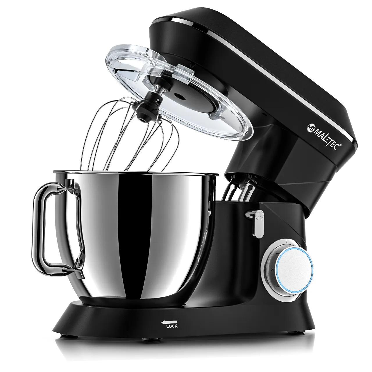 Миксер планетарный MalTec Chef2200W Black 2200 Вт 6 л 6 скоростей Черный Миксер планетарный MalTec Chef2200W Black 2200 Вт 6 л 6 скоростей Черный