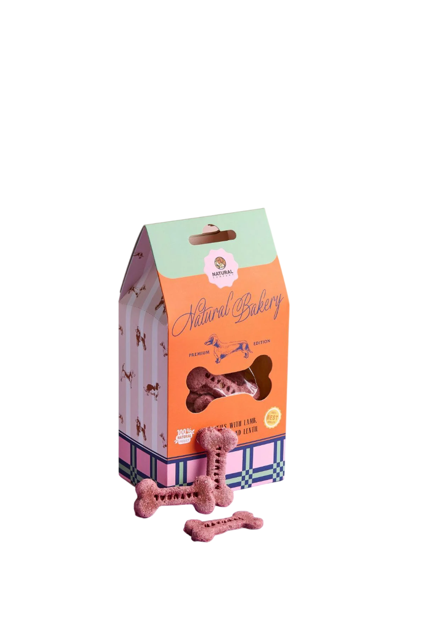 Ласощі для собак Печиво з бараниною буряком та сочевицею 100 г (1300-03)