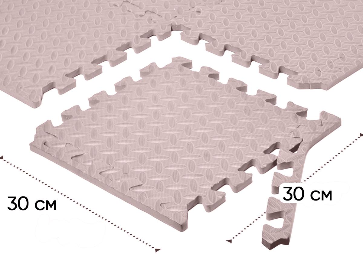Татами мат EasyFit хвост ласточки 8 шт. 30х30х1 см Бежевый (EF-1950-30-BGE) - фото 4 Татами мат EasyFit хвост ласточки 8 шт. 30х30х1 см Бежевый (EF-1950-30-BGE) - фото 4