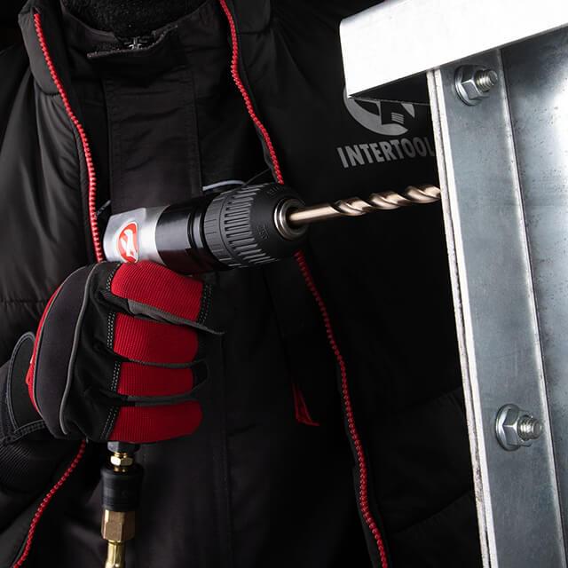Дрель пневматическая Intertool PT-0903 с реверсом патрон самозажимной 15-10 мм 3/8" (108949) - фото 3