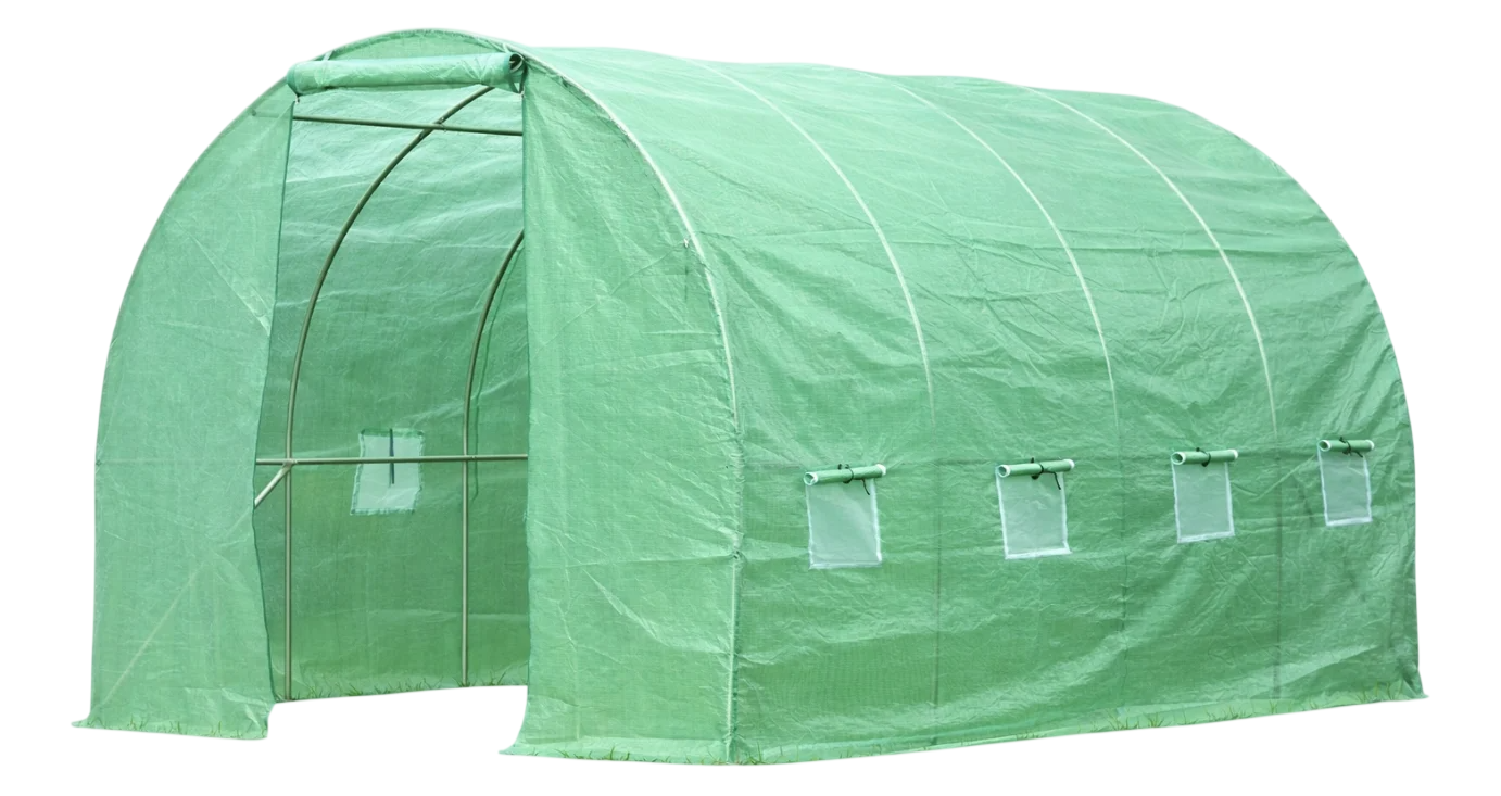 Теплица пленочная армированная Ekspand TFO19-2,5X5X2-2-Z с двумя входами 12,5 м² 2,5х5х2 м