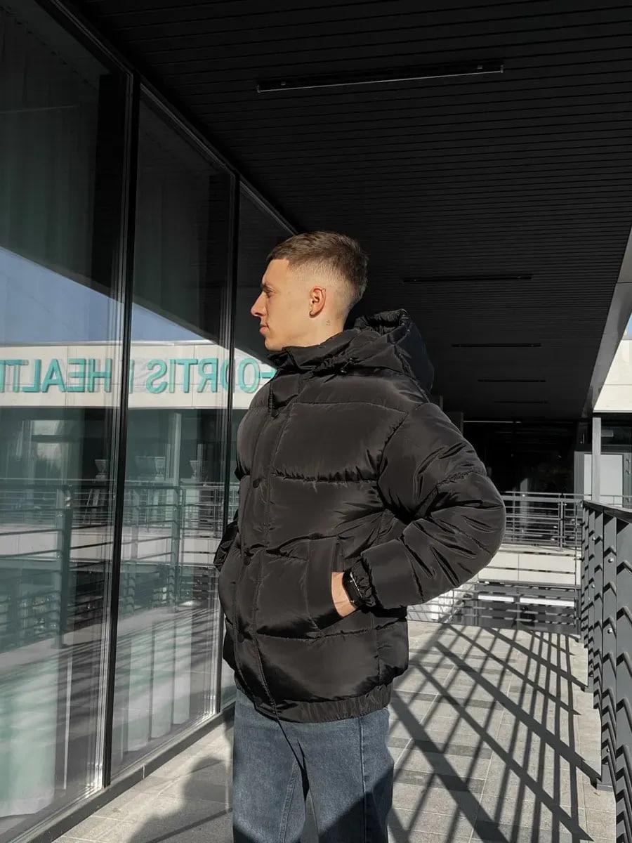 Куртка чоловіча зимова Oslo оверсайз дута M Чорний (26516/1) - фото 3 Куртка чоловіча зимова Oslo оверсайз дута M Чорний (26516/1) - фото 3