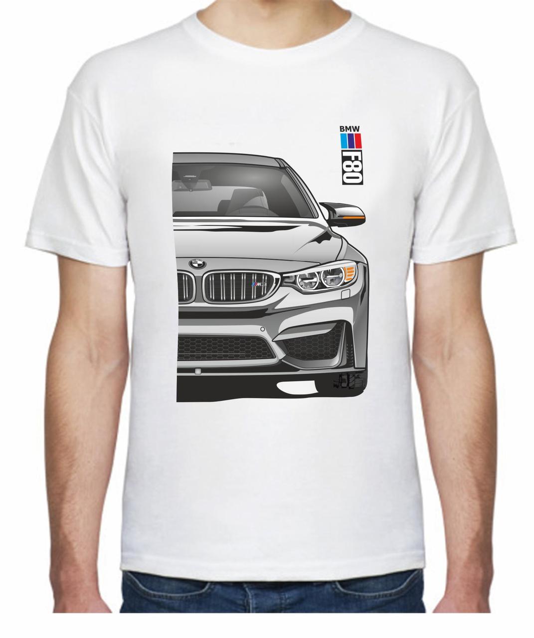 Футболка чоловіча Avtolife BMW F80 MotorSport FR 107480 XL Білий (2494943874)