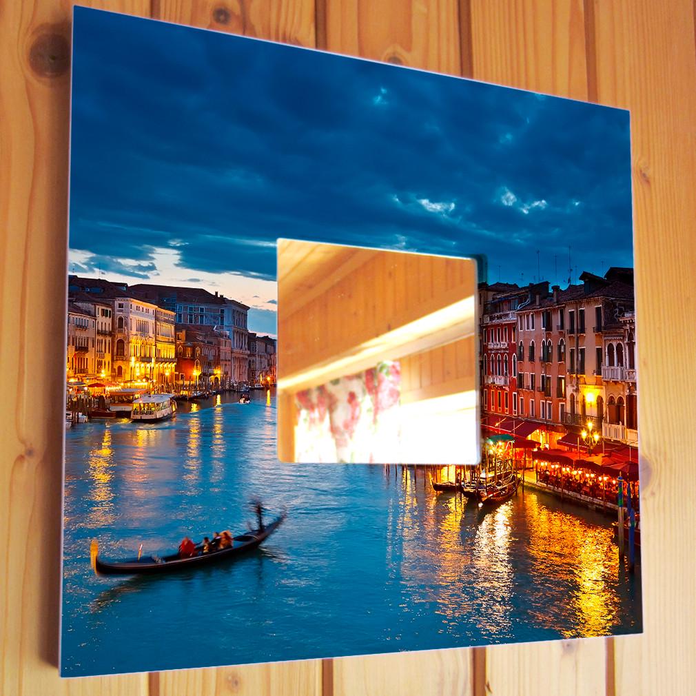 Зеркало декоративное Ночная Венеция 260х260 мм (M03704)