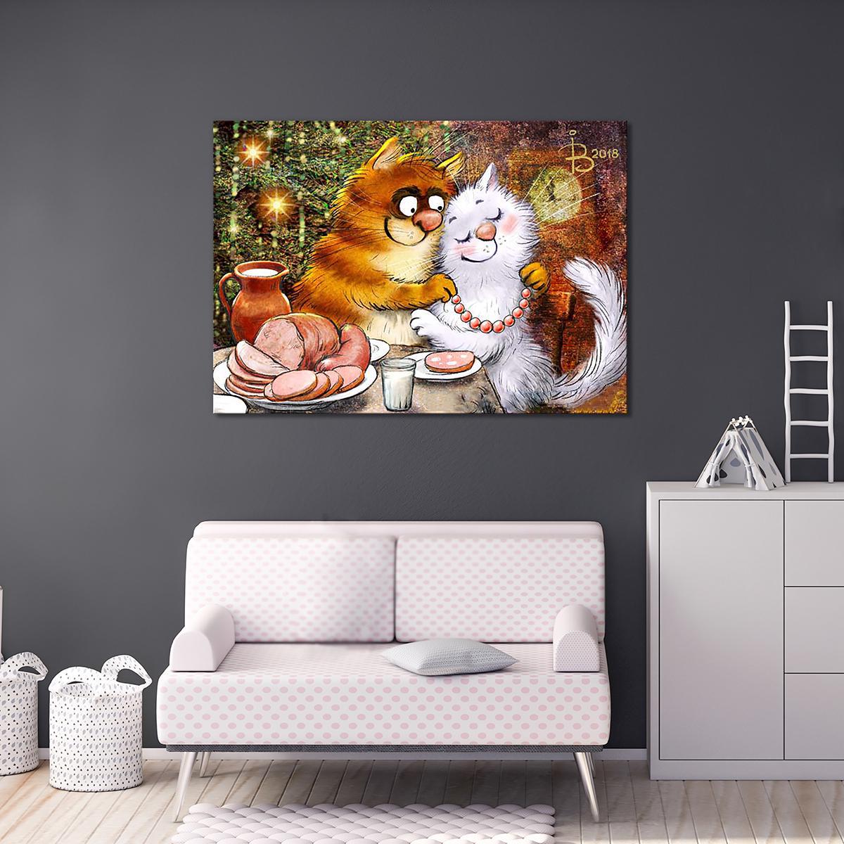 Модульная картина С новым счастьем. 1 модуль 30х45 см