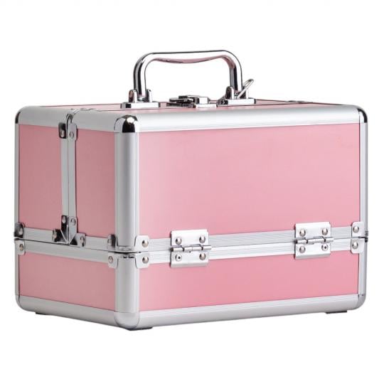 Кейс-шкатулка косметический Elisey Фаворит с ручкой 25х17 см Розовый (135-81-9205-013)