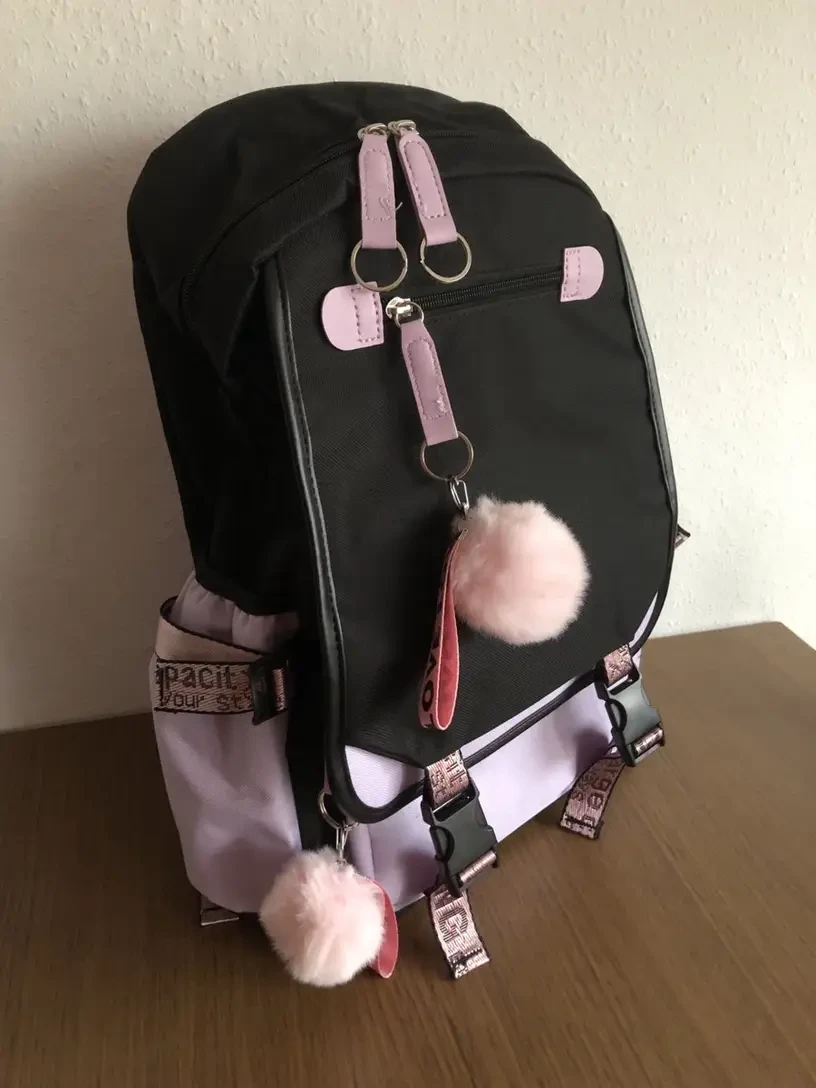 Шкільний рюкзак Kuromi для дівчинки відділення для ноутбука/планшета (Р-010) - фото 9 Шкільний рюкзак Kuromi для дівчинки відділення для ноутбука/планшета (Р-010) - фото 9