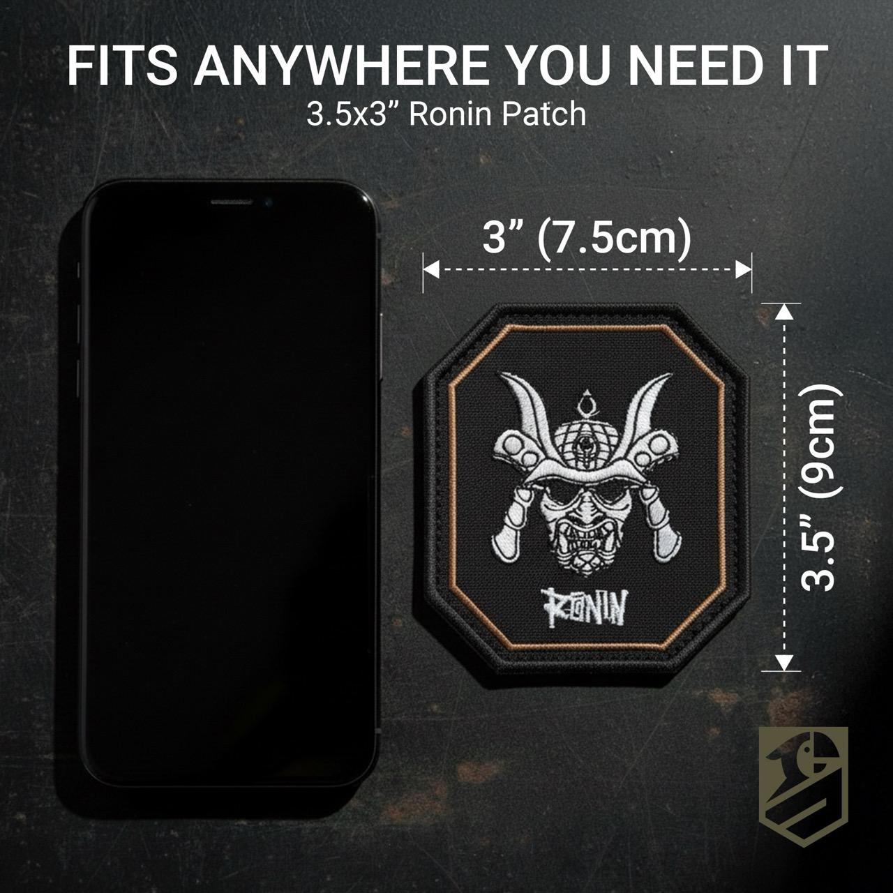 Набор шеврон на липучке Японский Самурай Ronin 8,5х7,5 см 2 шт. (2067166468) - фото 6 Набор шеврон на липучке Японский Самурай Ronin 8,5х7,5 см 2 шт. (2067166468) - фото 6