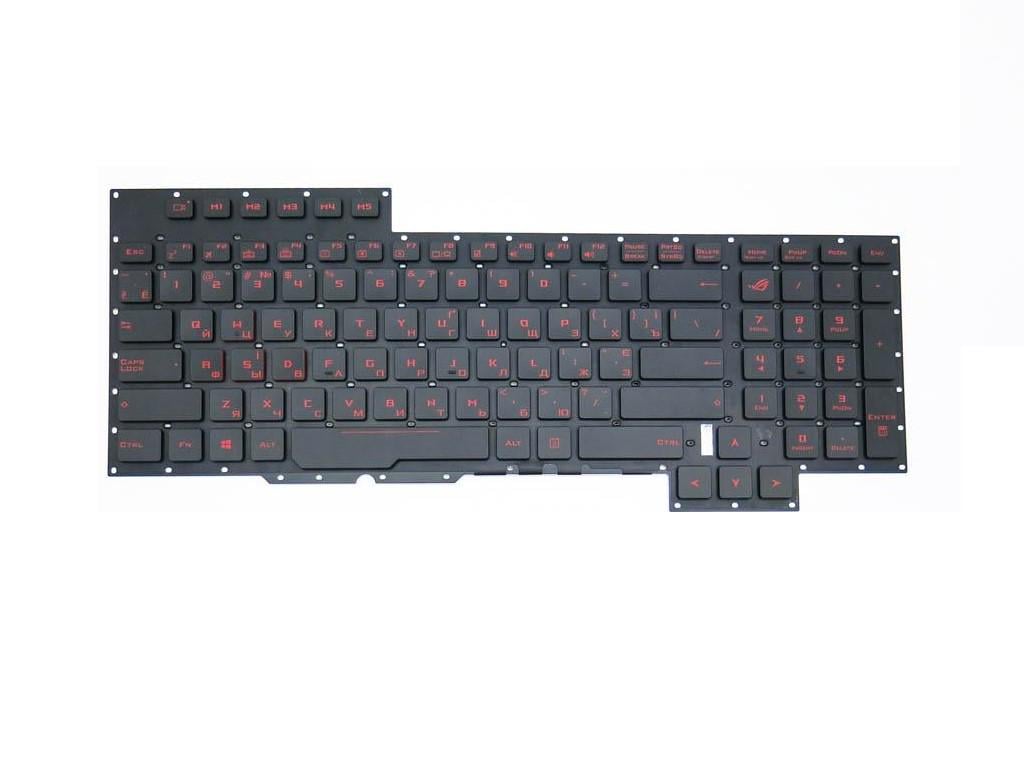 Клавиатура для ноутбука Asus GX700VO с подсветкой клавиш матовая (90NB09F1-R31RU0)