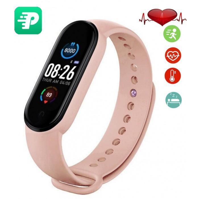 Фитнес-браслет FitPro Smart Band M6 Bluetooth 80 mAh Pink (tf4613) - фото 3