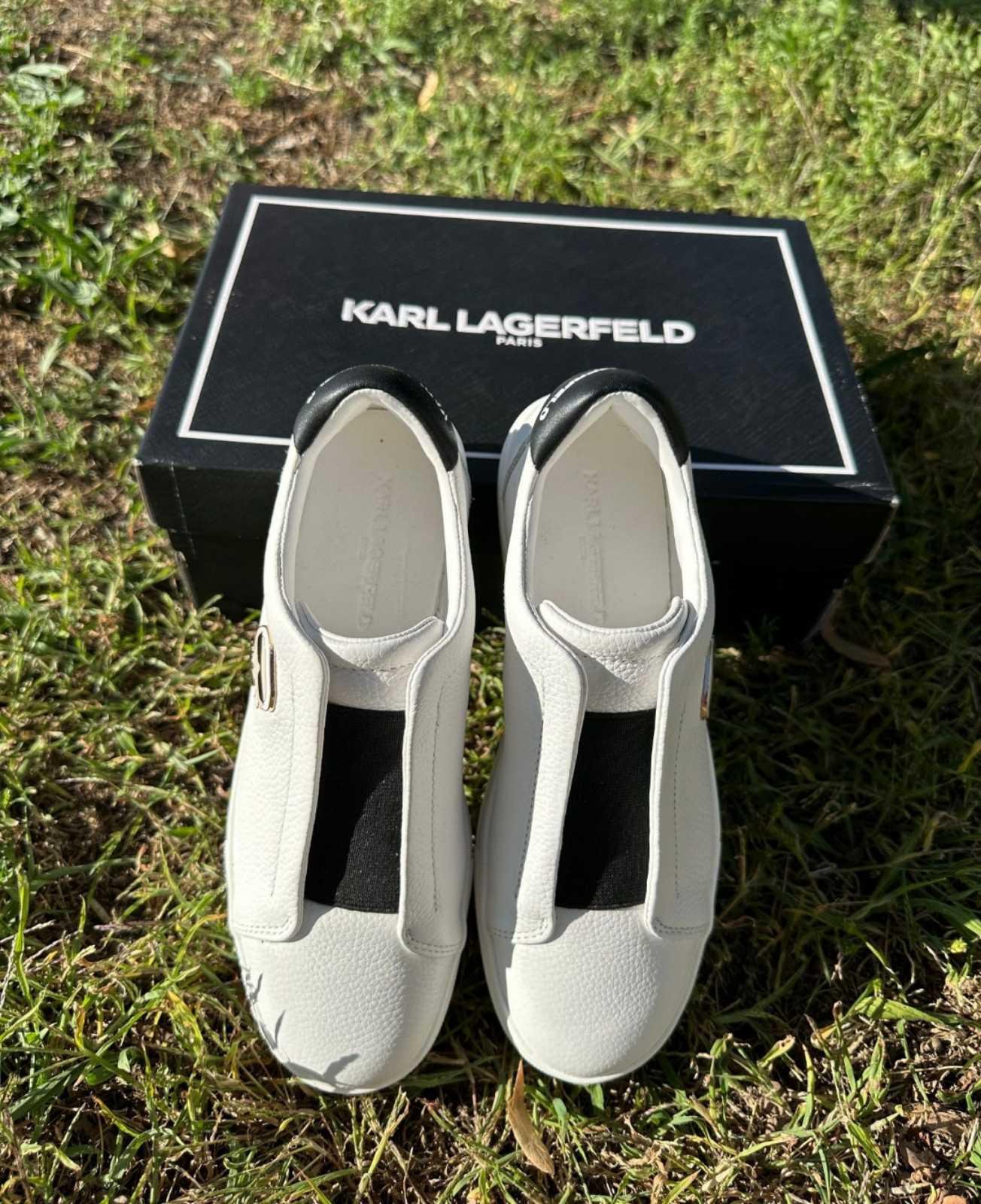 Сліпони Karl Lagerfeld натуральна шкіра р. 38 Білий - фото 4