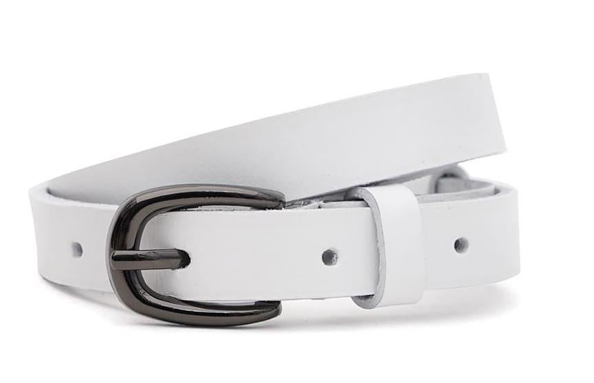 Ремень женский кожаный Borsa Leather 100v1genw32 White