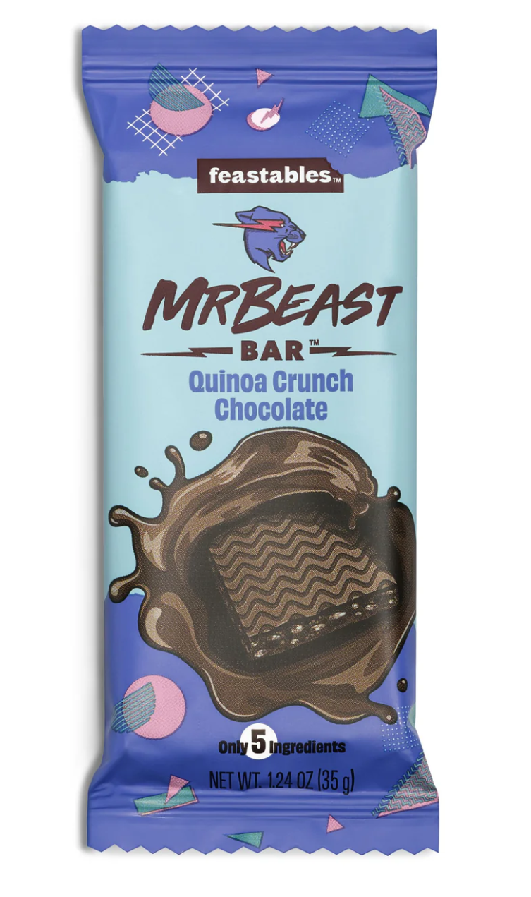 Шоколад Feastables MrBeast Quinoa Crunch Chocolate Bar 35 г (2405134498)