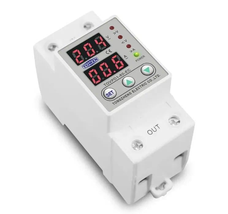 Реле контролю TOVPD1-60-EC 60A на DIN рейку 220В 60A 230V LED Білий (2612940103) - фото 7