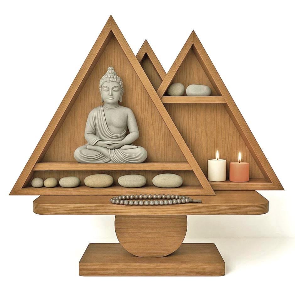 Алтарь для медитации из дерева Ясмина Сиена (ЛАТ-004805)