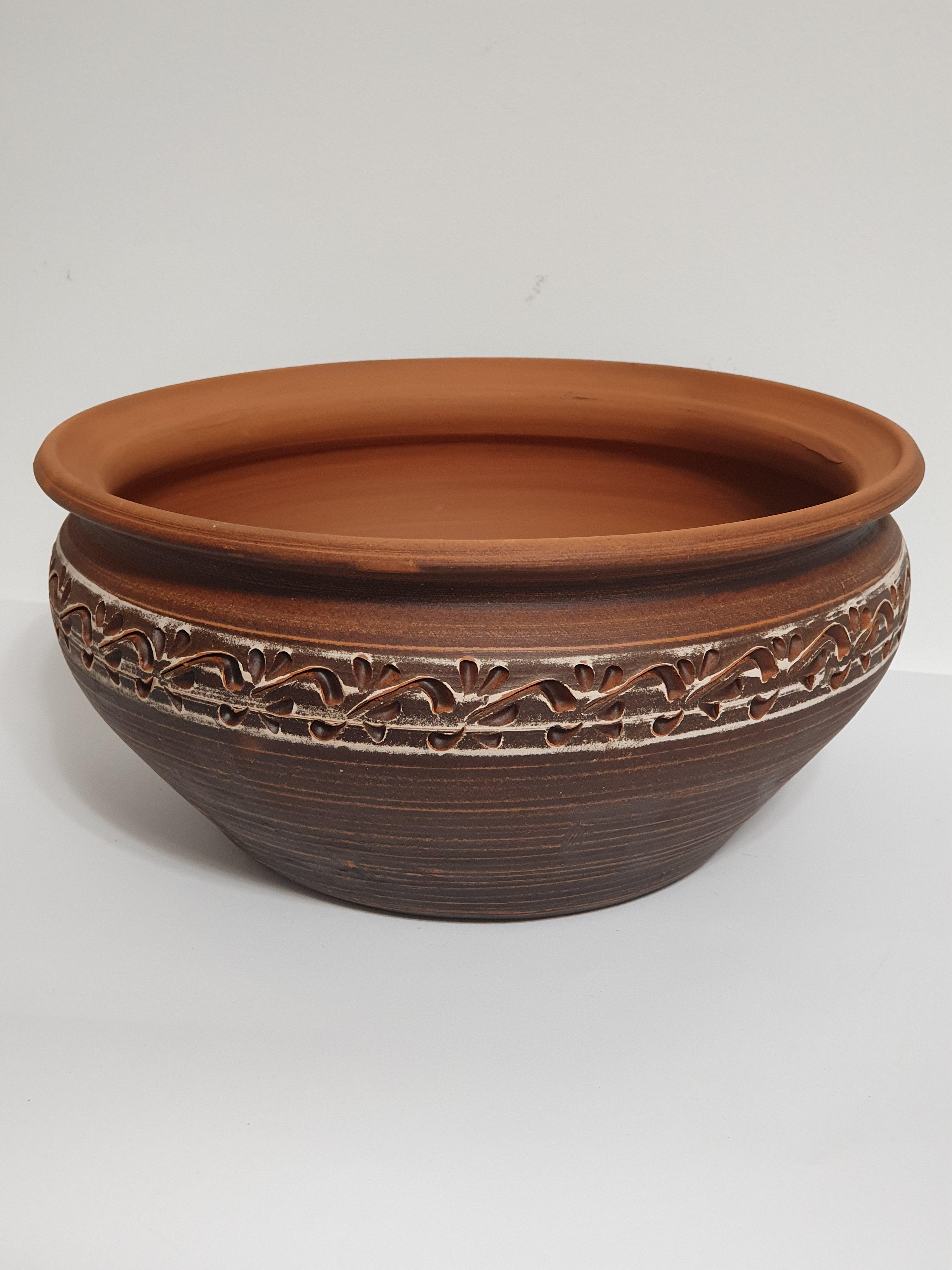 Миска Макитра для мака из красной глины (3948) Миска Макитра для мака из красной глины (3948)