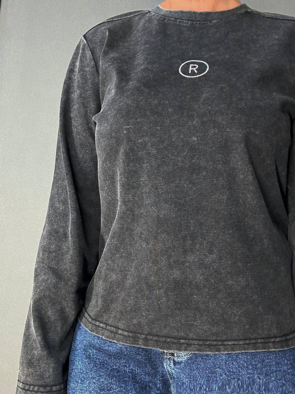 Лонгслив женский A-N 2517-5 трикотажный варка тай-дай с камешками R OS Черный (4893) - фото 5 Лонгслив женский A-N 2517-5 трикотажный варка тай-дай с камешками R OS Черный (4893) - фото 5