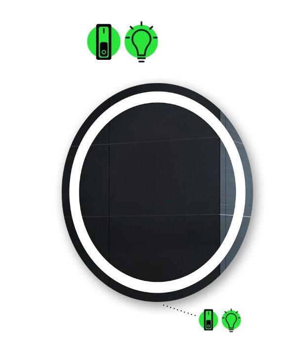 Зеркало с LED подсветкой Amica с механическим включателем 50x50 см (Amica01)