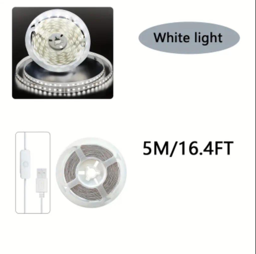 Світлодіодна стрічка USB 5V з кнопкою управління 5 м (2472571216) - фото 3 Світлодіодна стрічка USB 5V з кнопкою управління 5 м (2472571216) - фото 3