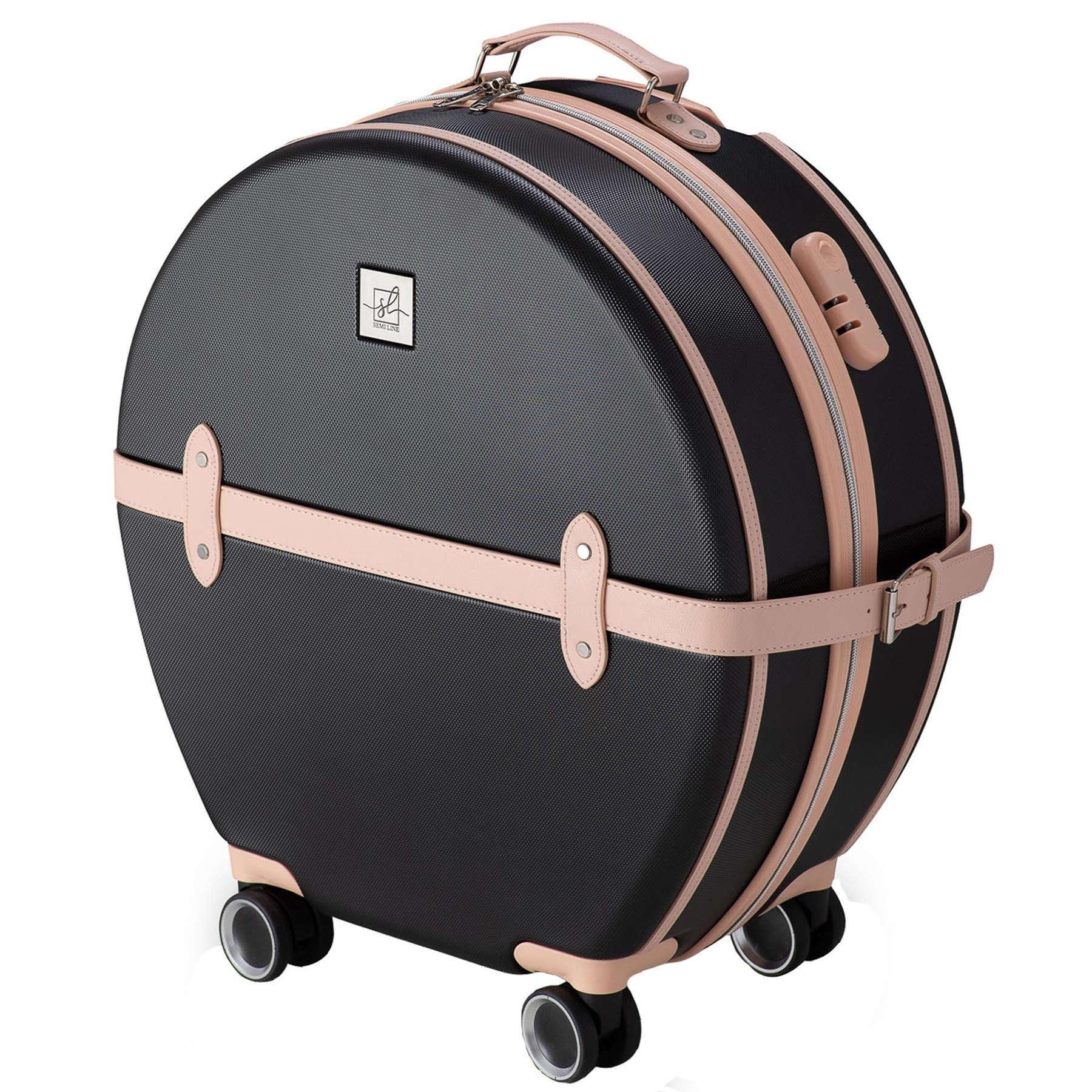 Чемодан Semi Line 24" M Black/Pink Cream (T5671-3)