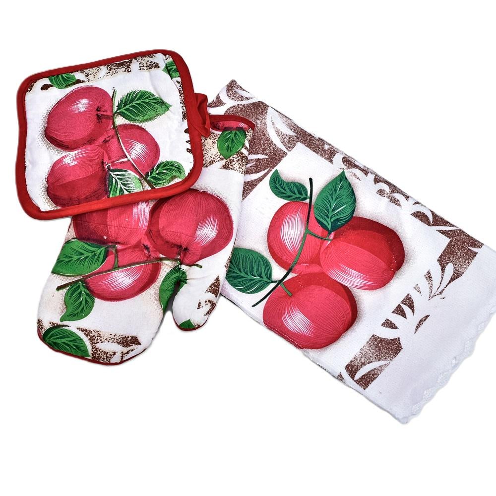 Прихватка Stenson R89144 Apple с варежкой и полотенцем (20563978)