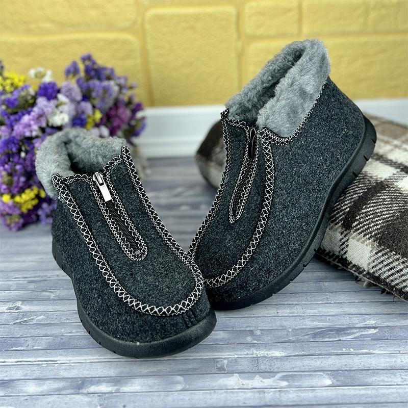 Бурки жіночі Dagо Е-0030101-1 короткі на замку 24,5 см p. 38 Сірий (67839820)