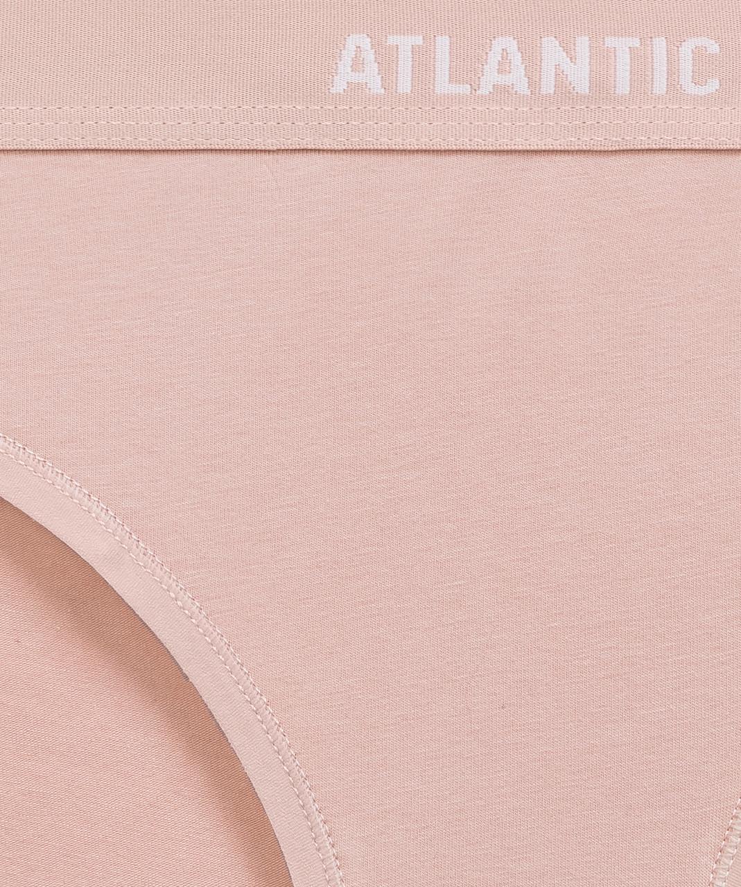 Набор трусов-бикини женских Atlantic 3CLP-012 средней посадки с широкой резинкой M Черный/Розовый/Серый (2765548702) - фото 5