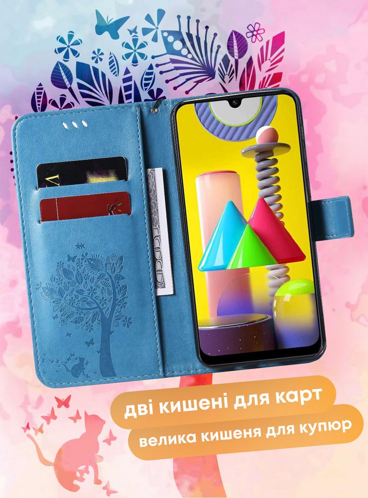 Чехол книжка Samsung Galaxy A31 A315 Кот и Дерево Gold (30480-2A) - фото 5