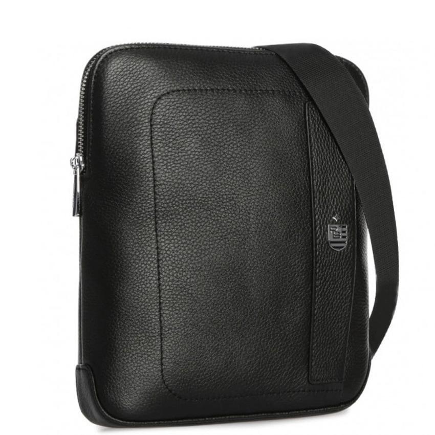 Мужская сумка через плечо Royal Bag RB2970151 из натуральной кожи Черный (5050)