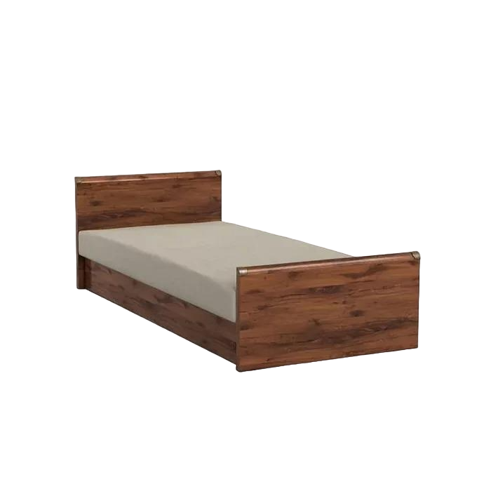 Кровать односпальная Gerbor Индиана JLOZ90 ДСП ламелевый каркас Дуб шуттер