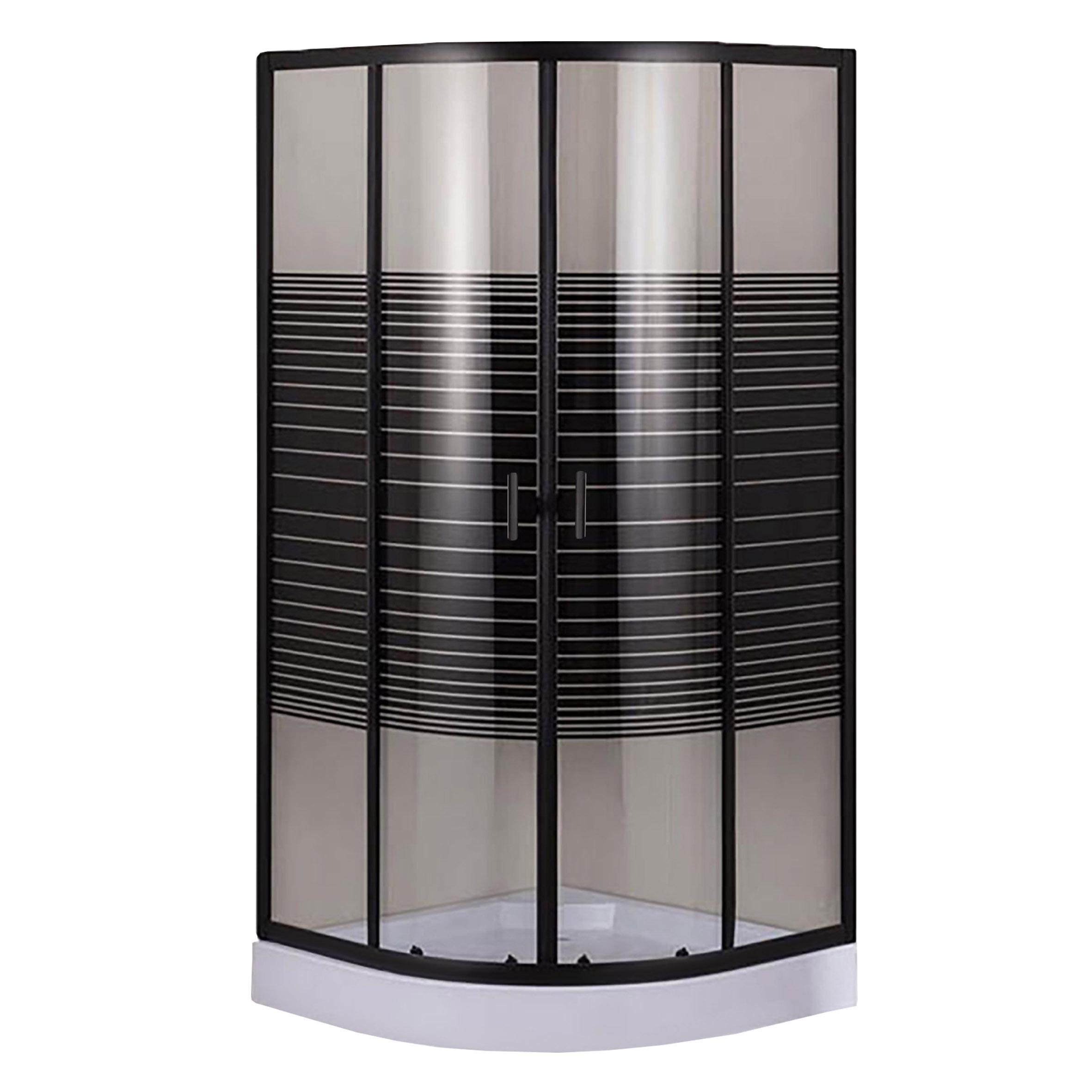 Душевая кабина Bravo DRAWA L90B.Line 000020449 90x90x195 см Черный (104066)